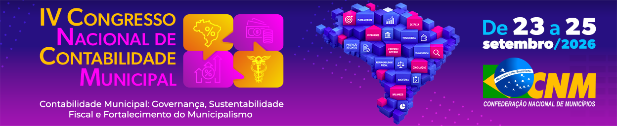 Banner do IV Congresso Nacional de Contabilidade Municipal